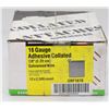 Image 1 : CASE OF 16 GAUGE ADHESIVE COLLATED 7/8" GALVANIZED