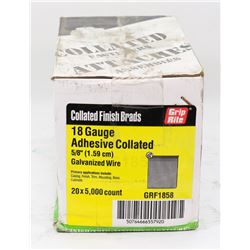 CASE OF 18 GAUGE ADHESIVE COLLATED 5/8"