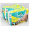 Image 1 : THREE 27 PACKS OF PAMPERS PREEMIE SWADDLERS