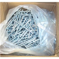 CASE OF 1/4"  X 4-1/2" ZINK PLATED LAG SCREWS
