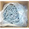 Image 1 : CASE OF 1/4"  X 4-1/2" ZINK PLATED LAG SCREWS
