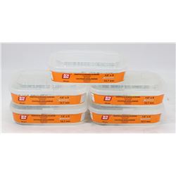 5 TUBS OF GRIP RITE PARTICLE BOARD SCREWS 1/2" X 8