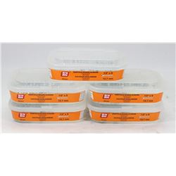 5 TUBS OF GRIP RITE PARTICLE BOARD SCREWS 1/2" X 8