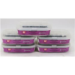 5 TUBS OF GRIP RITE DRYWALL SCREWS 1-12" X 10