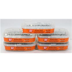 5 TUBS OF GRIP RITE DRYWALL NAILS 3D 1-1/4"