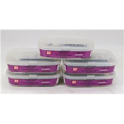 5 TUBS OF GRIP RITE TRIM SCREWS 1-5/8" X 6