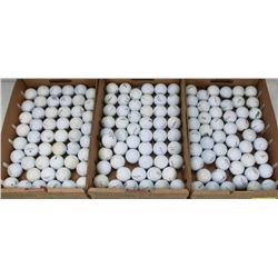 3 FLATS OF ASSORTED GOLF BALLS