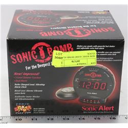 NEW SONIC ALERT BOMB ALARM CLOCK