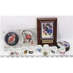 HOCKEY ITEMS NEW JERSEY PUCK
