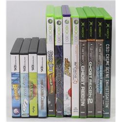 SET OF 4 XBOX 360 & 4 DS NINTENDO GAMES