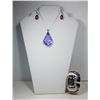 Image 1 : 16 - SWAROVSKI CRYSTAL LILAC BAROQUE