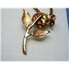 Image 2 : 23 - 10K GOLD ROSE PENDANT