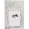 Image 1 : .925 CHAMILIA SKULL EARRINGS WITH SWAROVSKI