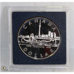 1984 UNC CANADIAN SILVER DOLLAR