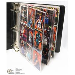BINDER WITH BASKET BALL TRADING