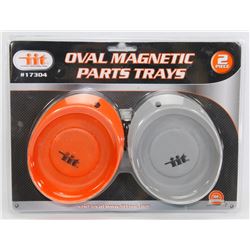 NEW 2PC OVAL MAGNETIC PARTS TRAY