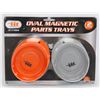 Image 1 : NEW 2PC OVAL MAGNETIC PARTS TRAY