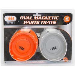 NEW 2PC OVAL MAGNETIC PARTS TRAY