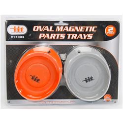 NEW 2PC OVAL MAGNETIC PARTS TRAY