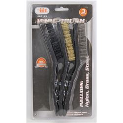 NEW 3PC WIRE BRUSH