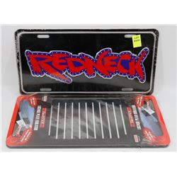 NEW REDNECK LICENSE PLATE SOLD WITH