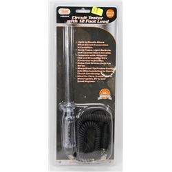 NEW CIRCUIT TESTER W/ 12 FOOT LEAD