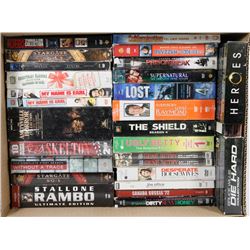 BOX OF DVD MOVIES/TV SERIES COLLECTION
