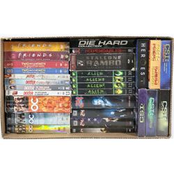 BOX OF DVD MOVIES/TV SERIES COLLECTION