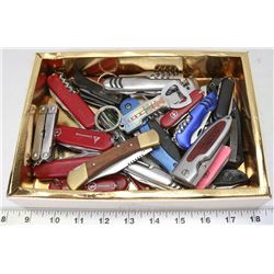 FLAT OF POCKET KNIVES