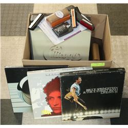 BOX SETS OF VINYL RECORDS INCL BOB DYLAN, ERIC