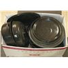 Image 1 : BOX W/ 3 CANNING POTS & 1 TURKEY