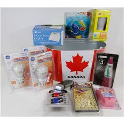 MASSIVE LOT OF NEW ITEMS INDLUDING EASY KEY LIGHT,