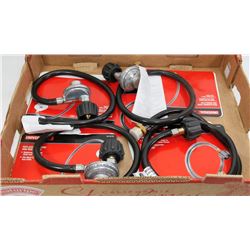 FLAT OF ASSORTED HOSE REPLACEMENTS & ADAPTERS,