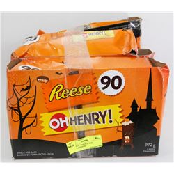 3 BOXES OF 90 SNACK SIZE CHOCOLATE BARS