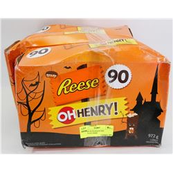 3 BOXES OF 90 SNACK SIZE CHOCOLATE BARS