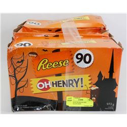3 BOXES OF 90 SNACK SIZE CHOCOLATE BARS