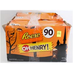 3 BOXES OF 90 SNACK SIZE CHOCOLATE BARS