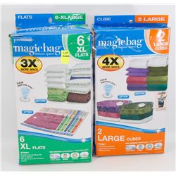 2 PACKS OF MAGIC BAG SPACE SAVING BAGS