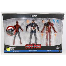 CAPTAIN AMERICA CIVIL WAR 3 FIGURE PLAY SET