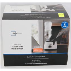MAINSTAYS ULTRASONIC TRAVEL SIZE HUMIDIFIER