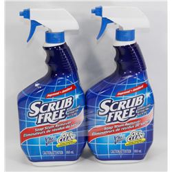 TWO BOTTLES OF SCRUB FREE BATHROOM CLEANER