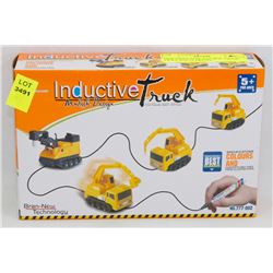 NEW INDUCTIVE TOY HOE -DRAW LINES AND IT DRIVES