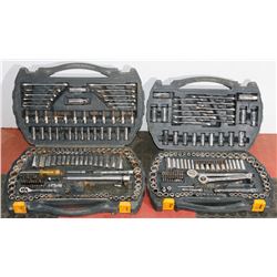 2 INCOMPLETE MASTERCRAFT SOCKET SETS.