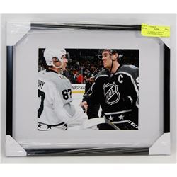 SIDNEY CROSBY & CONNOR MCDAVID FRAMED PHOTO