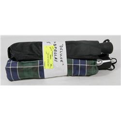 3 PACK OF "DELUXE" SUPER MINI UMBRELLAS.