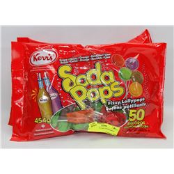 3 BAGS OF BIG LOLLYPOPS SODA POPS