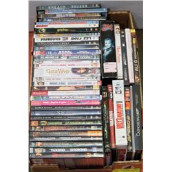FLAT OF APPROX 44 ASSORTED DVDS