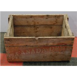 CANADA DRY WOOD CRATE