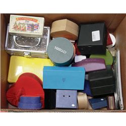 FLAT OF RING & JEWELRY BOXES