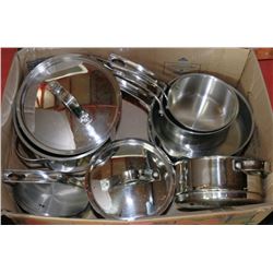 10-PC ROYAL DOULTON STAINLESS STEEL POT